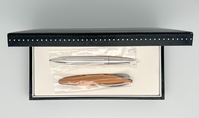 Jorg Hysek Silver Palladium Rollerball/Ballpoint Pen W/Natural