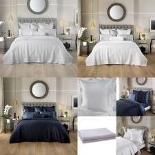 Modern Sheridan Christobel Quilted Pattern Textured Valance Sheet / Accessories