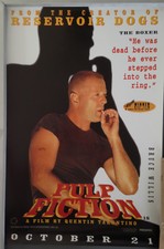 Cinema Poster: PULP FICTION 1994 (Boxer Mini One Sheet) Bruce Willis