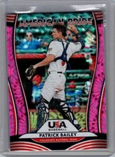 2020 Donruss Patrick Bailey Adley Rutschman American Pride Pink Fireworks API US