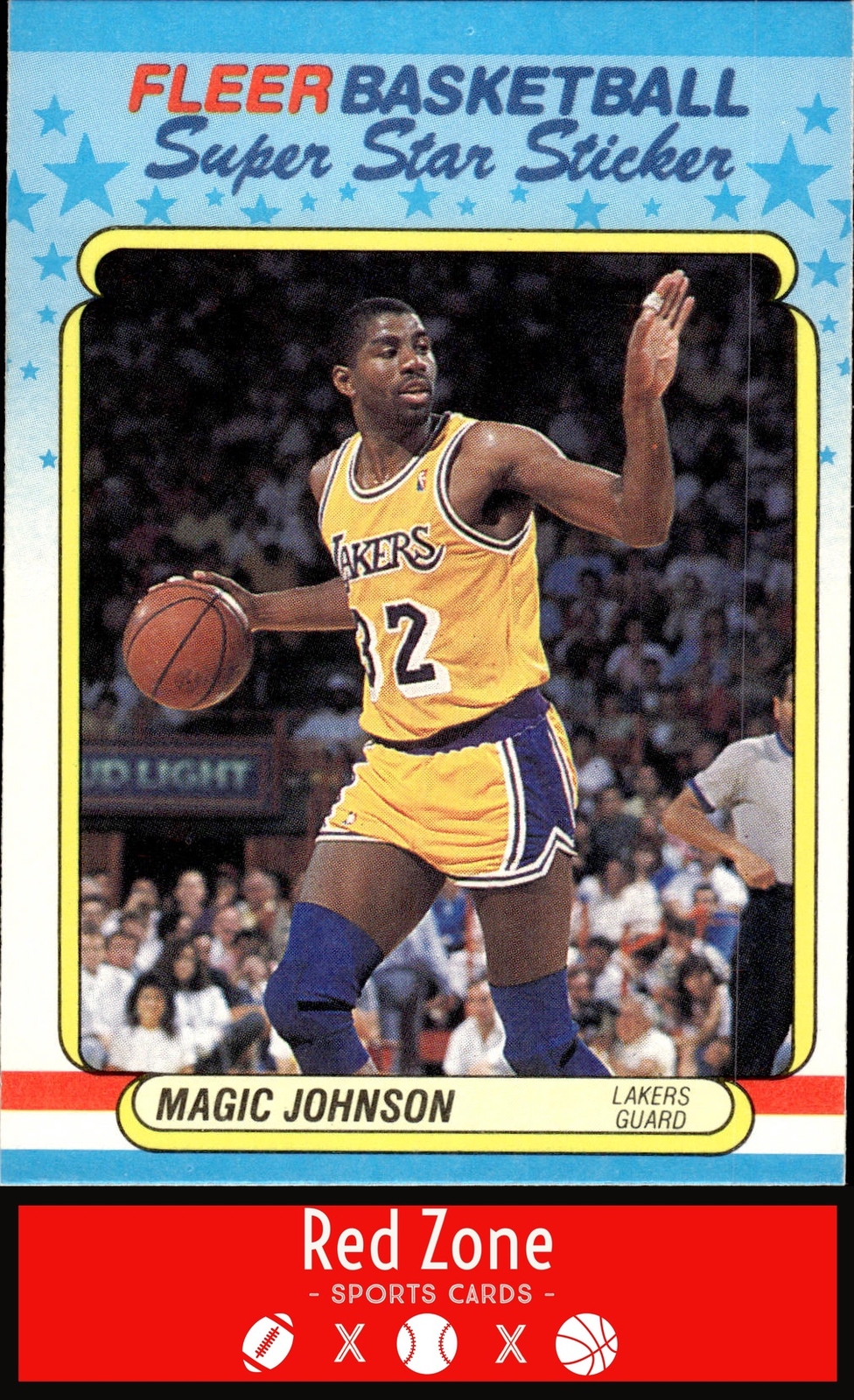 1988-89 Fleer - #6 Magic Johnson NM Set Break.