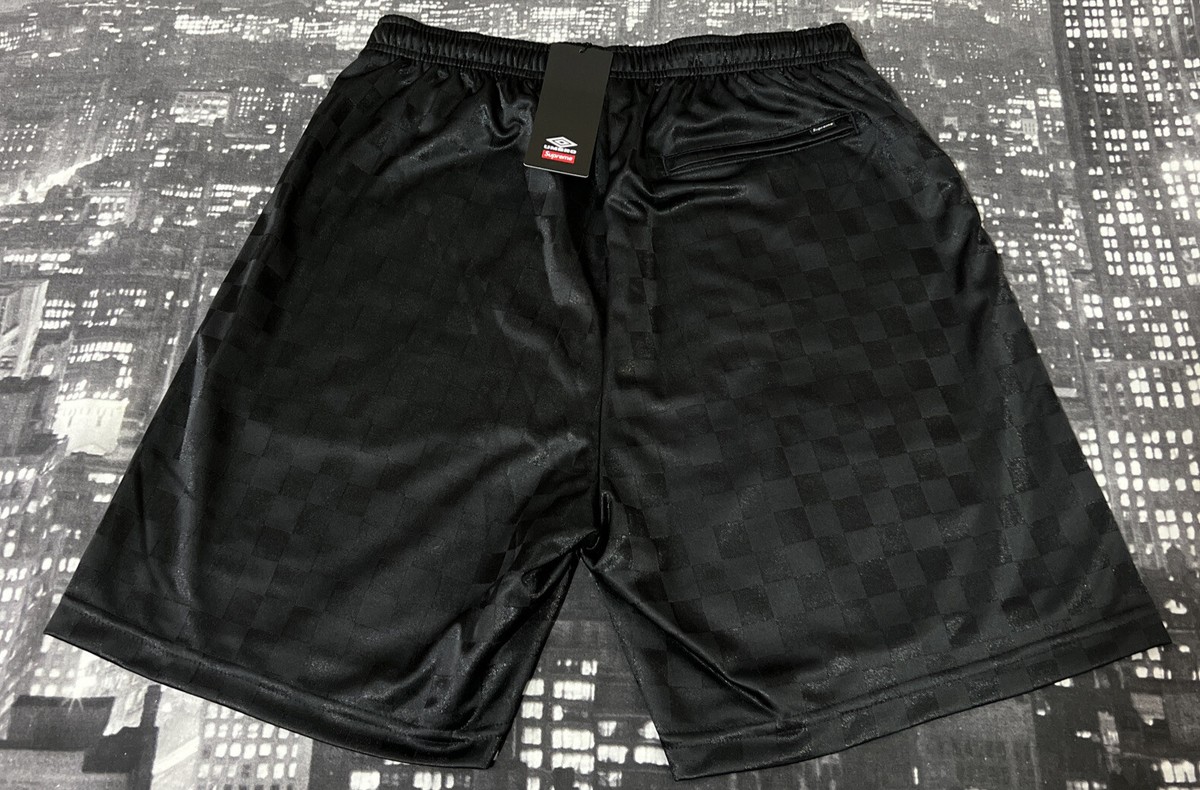 Supreme X Umbro Soccer Short!!Black!Super Rare Size Small!!!SS22