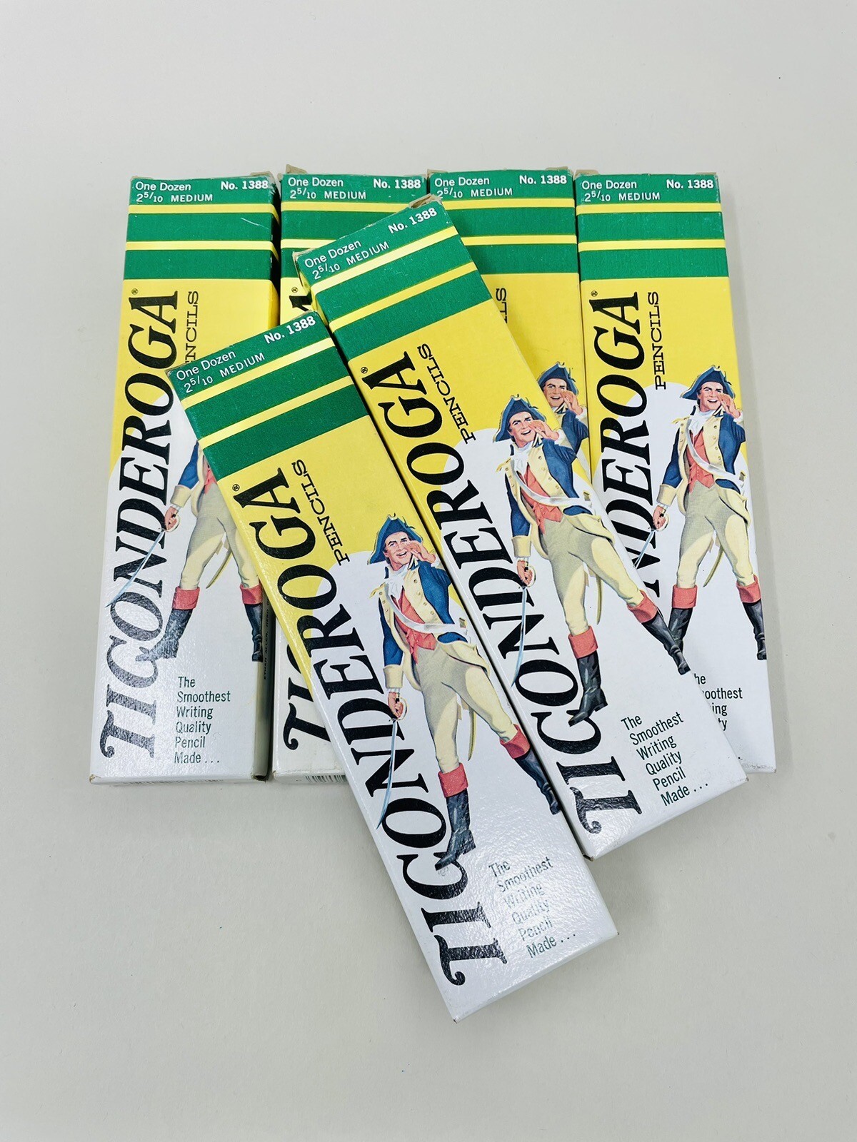 Vintage Dixon Ticonderoga No 2 Pencils Six Dozen 1388 Medium NIB New-image