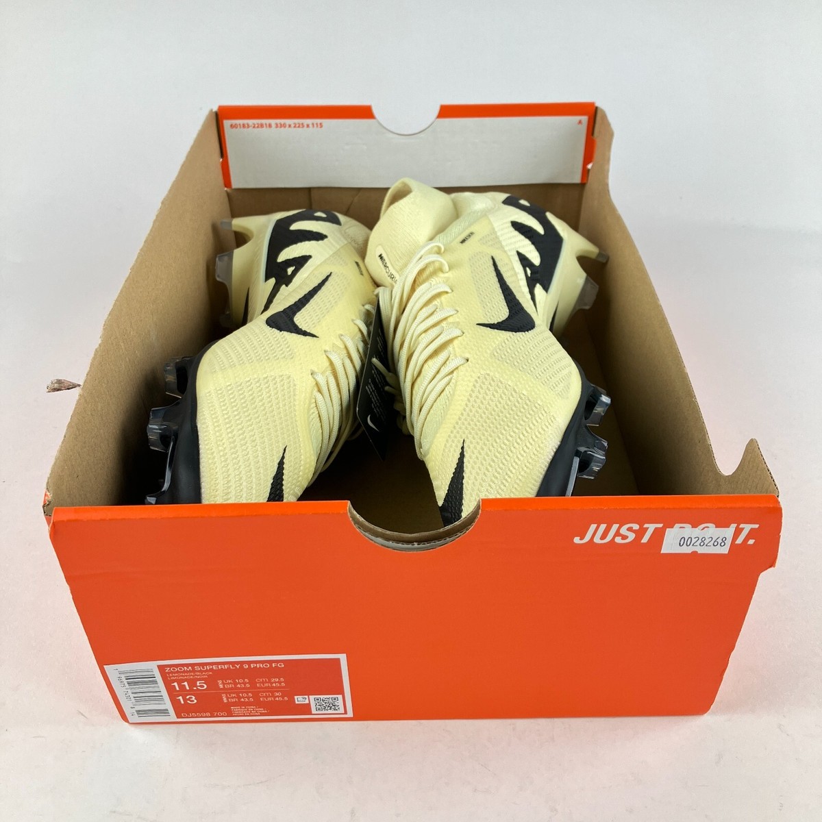 Nike Zoom Superfly 9 Pro FG Lemonade DJ5598-700 Men's Size 11.5