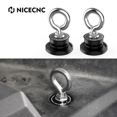 NICECNC Lock Festzurren Anker Aluminium For Polaris RZR XP 4 Turbo 2016-2021