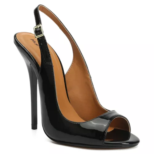 Women's shoes peep toe high heels pumps Slingback Red Crossdressers high heels - Picture 11 of 17
