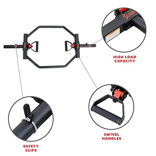 Barra trampa hexagonal olímpica Sunny Health & Fitness - OB-TRAP Foto 3 de 4