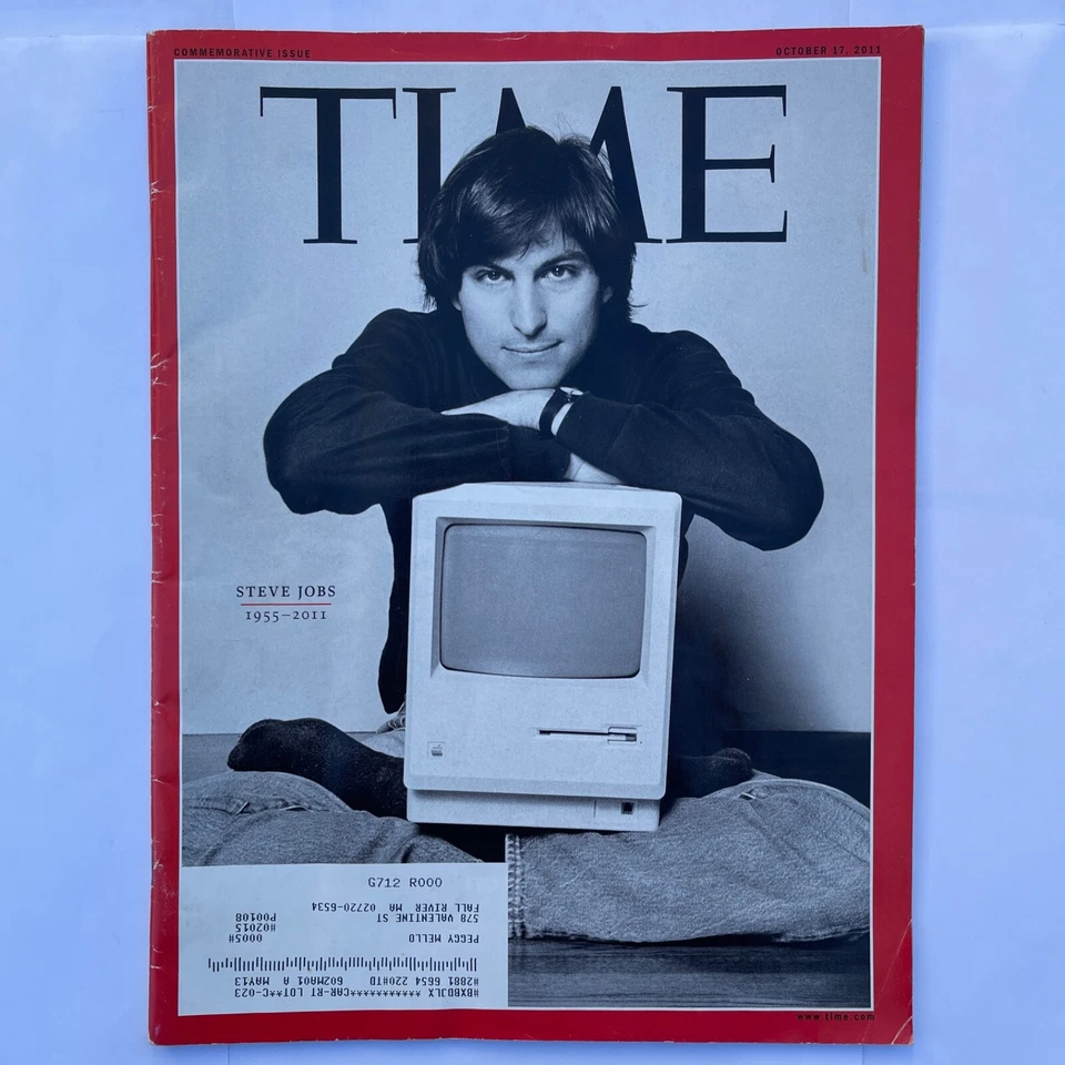 🟥 TIME 💎 Special Commemorative Issue 🧲 STEVE JOBS 1955–2011 🍀 EZ🔒 VERY GOOD - Image 2 of 4
