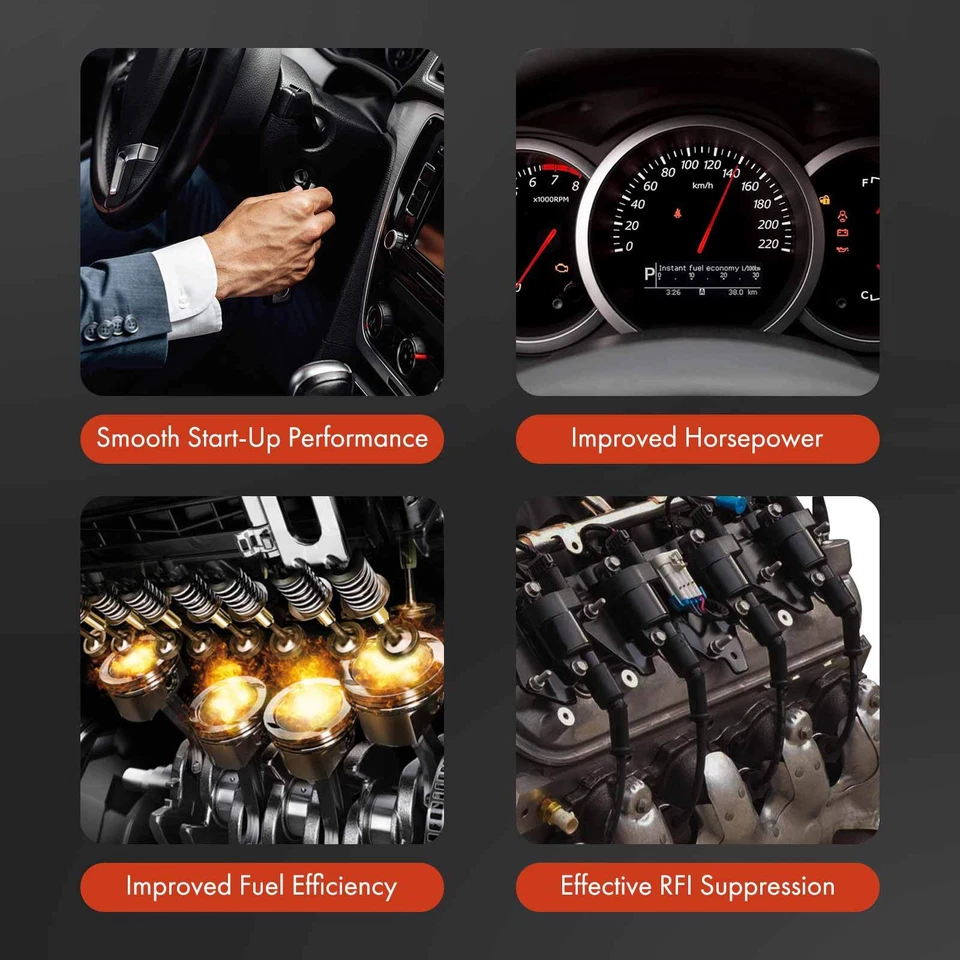 3x bobinas de encendido y 6x bujías de iridio y 3x cables para Hyundai XG350 Santa Fe Foto 2 de 4