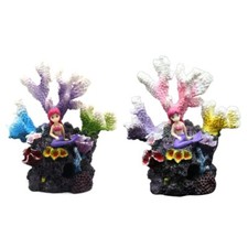 Home Aquariums Seamaids Coral Landscaping Resin Coral for Fishtanks Potted Plant