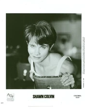 Folk Singer SHAWN COLVIN B&W 8x10 Publicity PHOTO 1992