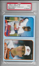 1989 O PEE CHEE HAND CUT  Panel Jim Rice Cal Ripken Jr psa 9 none higher pop 5