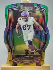 2022 Select Green & Yellow Prizm Die-Cut Club Level Ed Ingram RC Rookie #236