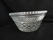  Anchor Hocking Clear Glass Wexford 9" Fruit or Salad or Punch Bowl Base EUC