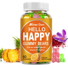 Anxiety Support Gummies - Mood Relaxation & Focus Clarity 60PCS