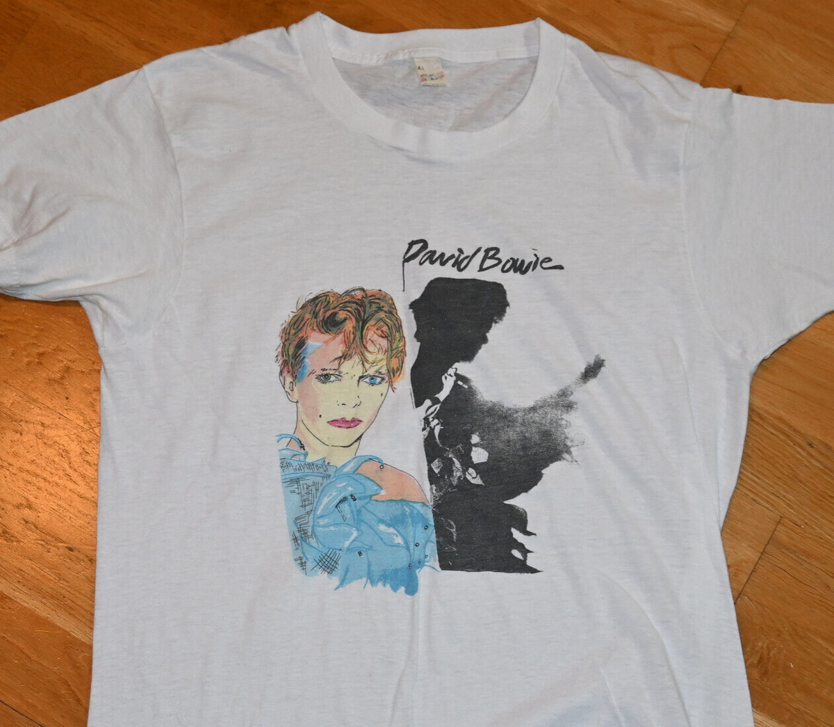 1980 DAVID BOWIE* vintage concert tour tee t-shirt Rare! (L/XL