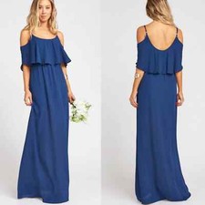 Show Me Your Mumu Caitlin Ruffle Dress Medium NEW Women's Bridesmaids Dress
