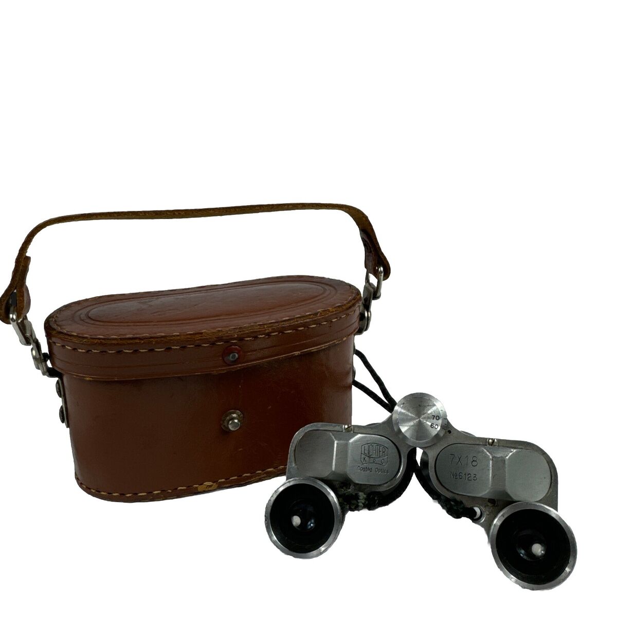 Vintage Lichter 7x18 Compact Binoculars Chrome Coated Vintage Lichter 7x18 Compact Binoculars Chrome Coated
