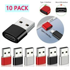 10 Pack USB C 3.1 Type C Female to USB 3.0 Type A Male Port Converter Adapter