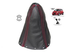 Schaltmanschette Schaltsack Fur Suzuki Swift 2005-2010 Leder Naht Rot