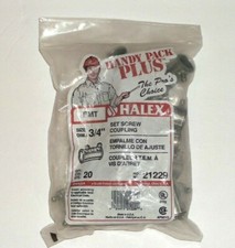 HALEX 3/4" EMT Set Screw Coupling BAG OF 20 UNITS FREE PRIORITY SHIPPING