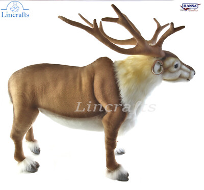 Nordic Reindeer 6860 Plush Soft Toy by Hansa -Brand New - Lincrafts UK Est 1993