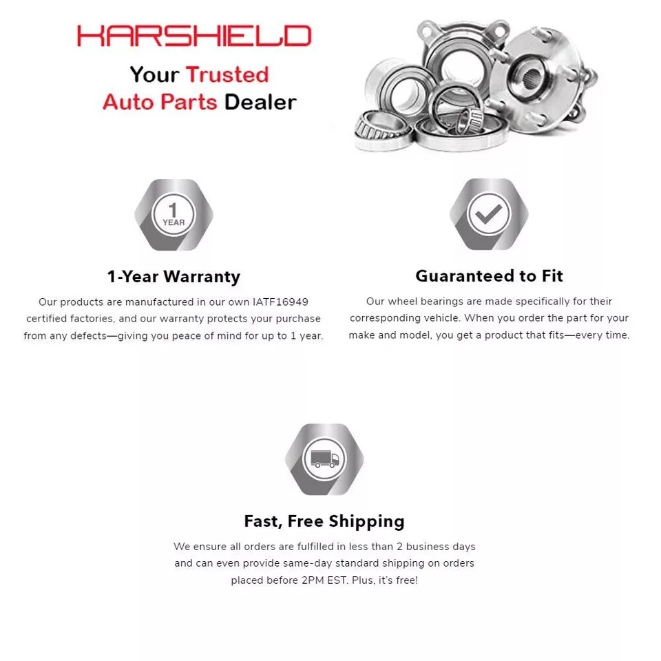 Rear Wheel Hub Assembly For 2013-2018 Ford C-MAX, 2013-2019 Escape, Lincoln MKC - Image 3 of 3