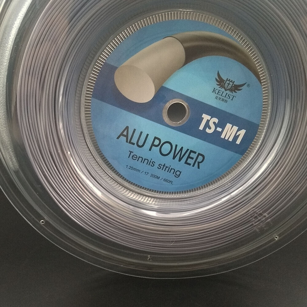 Kelist alu power rough big banger premium reel silver tennis string 660FT 17g 