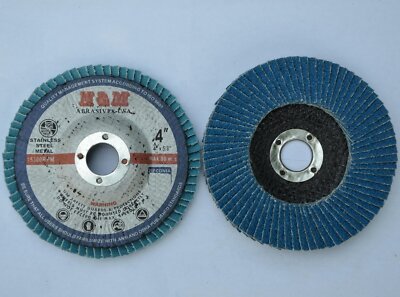 4 inch FLAP DISCS 4'' x 5/8'' in 40 60 80 120 Grit for Angle Grinder