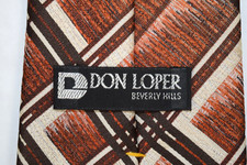Neck Tie VTG Don Loper Beverly Hills 70s Country Plaid Wallpaper Wide Tie 56 x 4