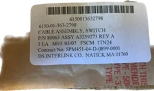 Interlink A3259273 Switch Cable Assembly For Illuminator NSN 6150-01-36302798