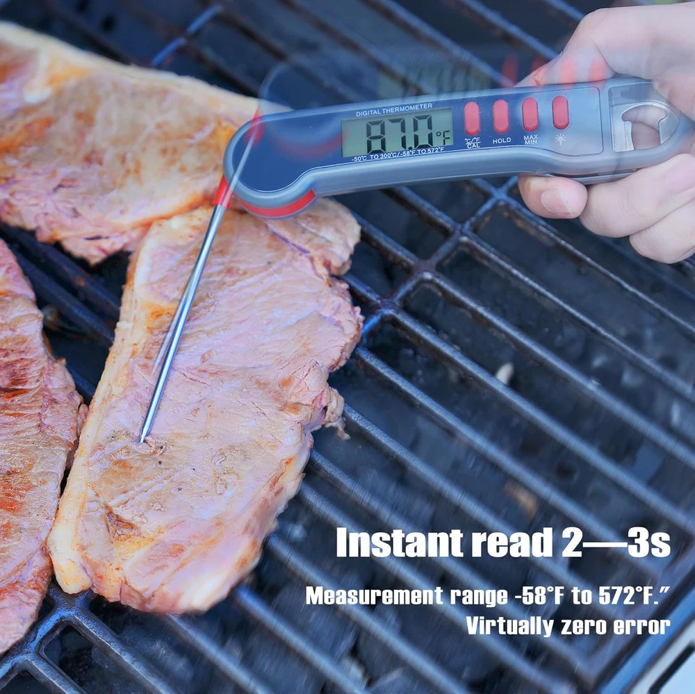 Meat Thermometer Digital Cooking Thermometer Instant Read Oven Thermometer Built