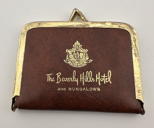 Vintage Beverly Hills Hotel Sewing Kit Case Made in Hong Kong