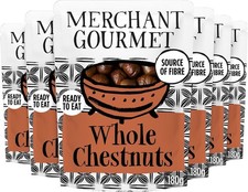 Merchant Gourmet Whole Cooked Chestnuts Pack of 6 x 180g Ready