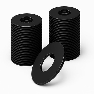 20pcs Flat Washers M16 x 30mm Washers Black Stainless Steel...