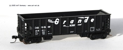 Walthers N 932-38710A - Ballast Hopper D&RGW #25121, w/MTL; aga NEW, ohne OVP | Zustand: Gebraucht