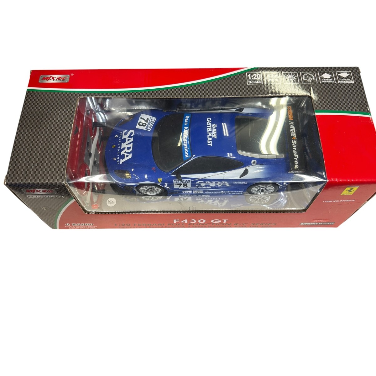 MIX R/C Technic 1:20 Ferrari F430 GT Full Function RC Race Car