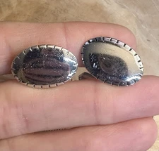 Men’s Vintage Swank Sterling Silver Oval Cufflinks
