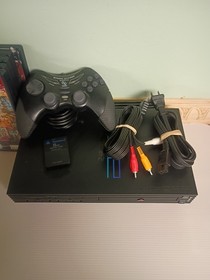 Sony PlayStation 2 PS2 Fat Console Bundle w/ Network Adapter Tested And Working!