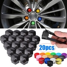 20pcs Car Wheel Nut Caps 171921mm Black Tire Bolt Protective Covers