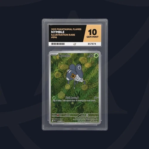 Pokemon ACE 10 GEM MINT Nymble Illus Rare 096/094 Phantasmal Flames 2025