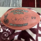 Joe Montana Auto Signed "Super Joe" 4X CHAMP Mini Football /416 UDA COA