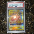 2021 POKEMON SM BLACK STAR PROMO #SM247 FULL ART ✨ RESHIRAM & CHARIZARD GX PSA 8
