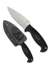 Spyderco Knives Jumpmaster 2 Fixed Blade Knife Black FRN H2 FB24SBK2