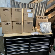 Micros Systems Workstation 4 Table Stand Lot of 7 New Sealed