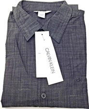 Calvin Klein Mens Full Sleevees Dress Shirt in Charcoal Sz Small