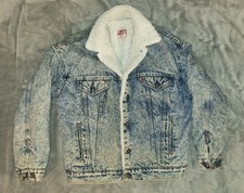 Late 1980s/90s Levi’s Type III Sherpa Denim Trucker Jacket Men’s Med Made in USA