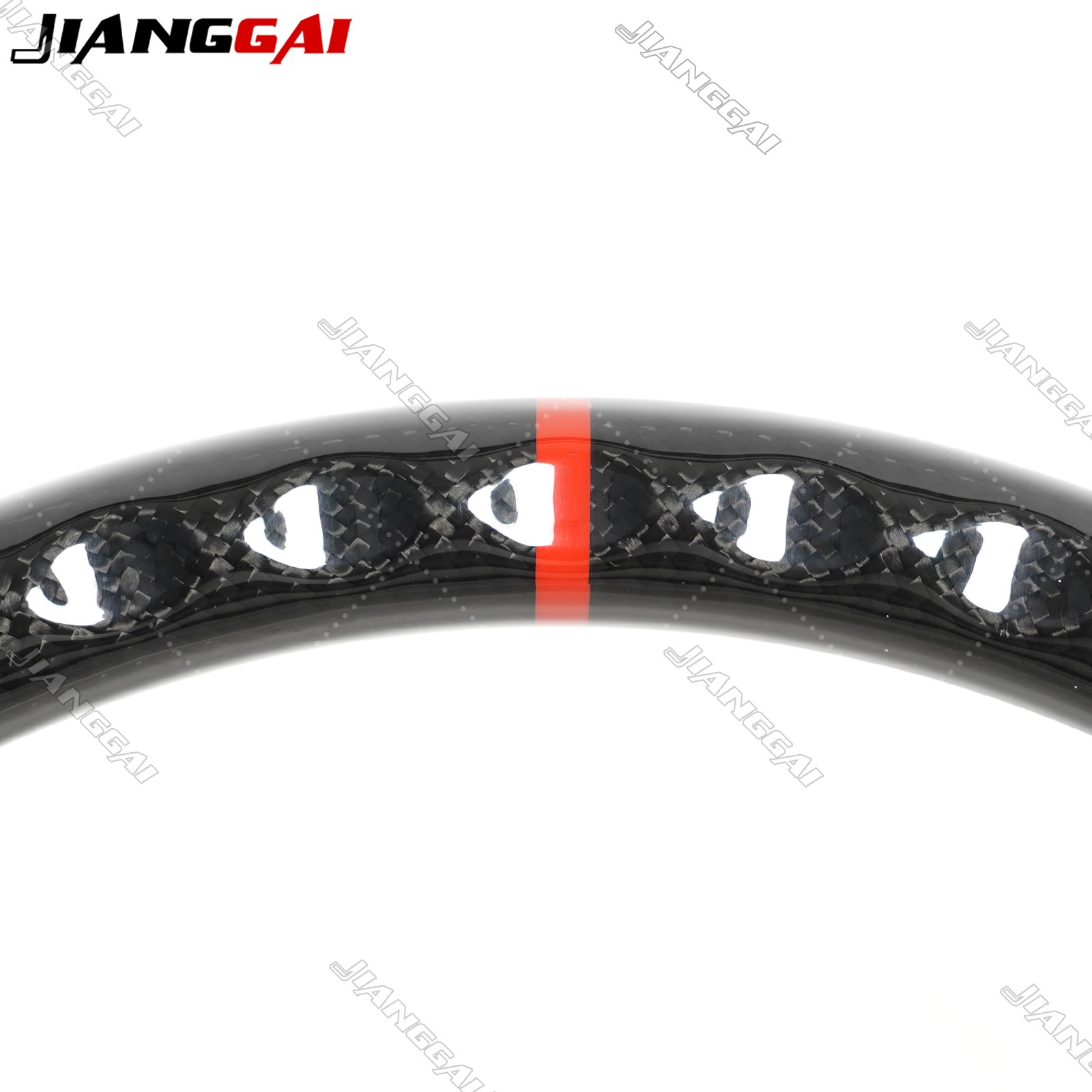 Real Carbon Fiber Perforated Leather Steering Wheel Fit Audi R8 TTRS TT 16-23