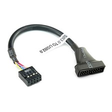 USB 3.0 to 2.0 Adapter Header Cable Converter USB3.0 19/20Pi Female to USB2.0 9P