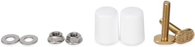 Gravity Toilet, Replacement Floor Mount Hardware/Caps, White